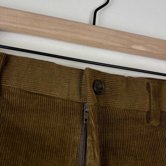 NWT Michael Kors Men Vicuna Brown Modern Fit Corduroy Dress Pants - Picture 3 of 6